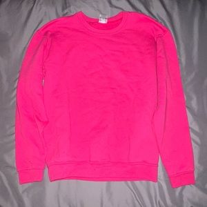 Hot Pink Girls Crew Neck